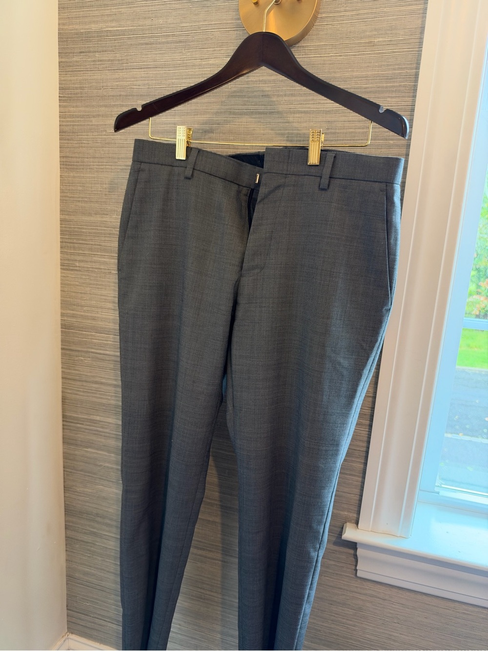 J. Crew Men's Dress Pants in Charcoal Gray